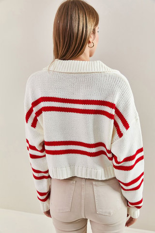 Camisola - Branco e vermelho - Branco e vermelho