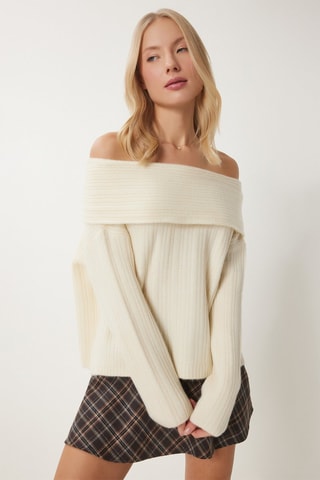 Camisola regular - Cru - Nude