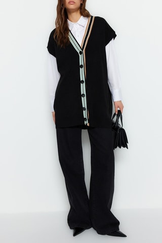 Cardigan lungo - Nero
