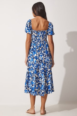 Vestido midi - Azul - Azul