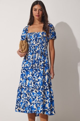 Vestido midi - Azul - Azul