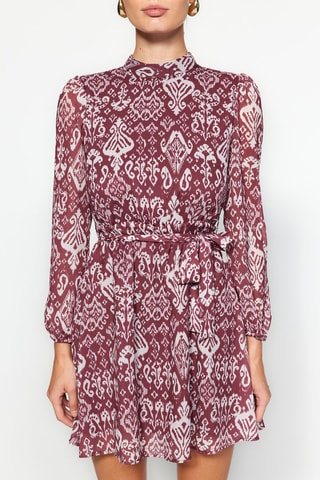 Vestido estilo patinadora - Branco e vermelho