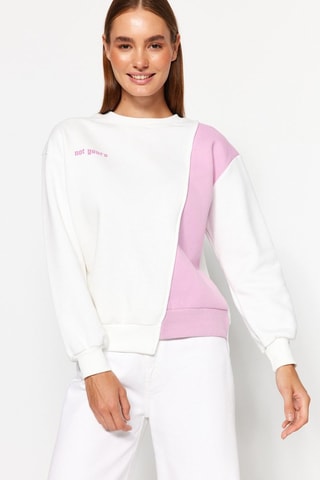 Sweat - Branco e rosa