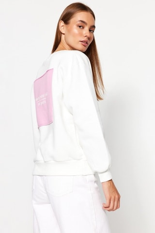 Sweat - Branco e rosa