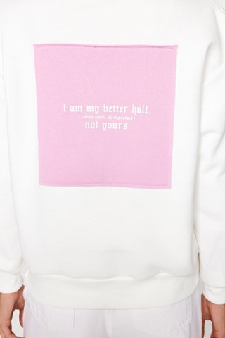 Sweat - Branco e rosa