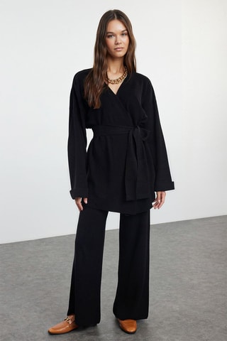 Kimono et pantalon - Noir