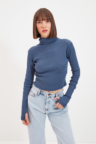 Camisola interior slim - Azul