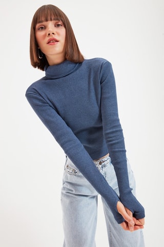 Camisola interior slim - Azul