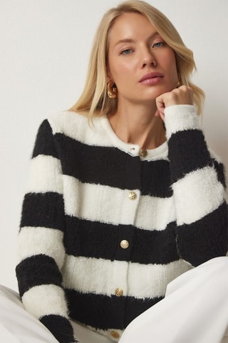 Cardigan - Bianco e nero