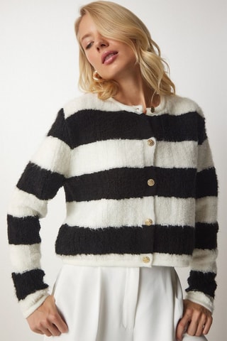 Cardigan - Bianco e nero