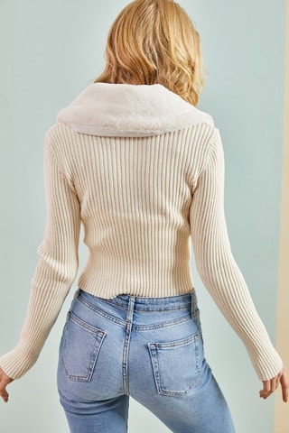 Cardigan corto - Ecrù