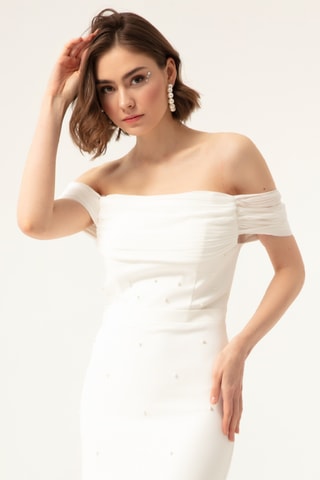 Vestido justo - Branco