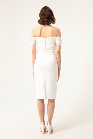 Vestido justo - Branco