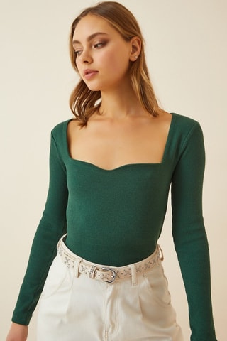 Top - Preto - Verde