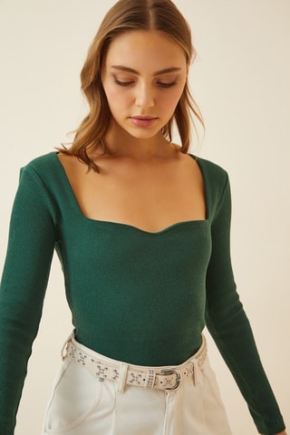 Top - Preto - Verde