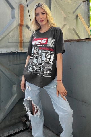 T-shirt oversize Guns N' Roses - Antracite - Antracite