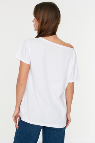 T-shirt oversize - Branco - Branco
