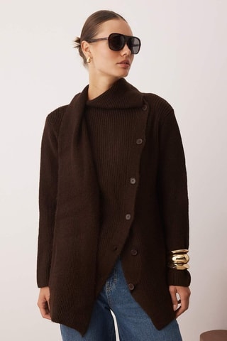 Cardigan - Marrone