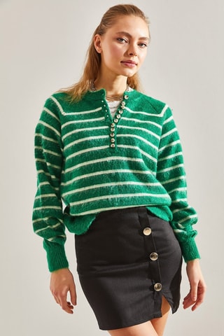 Camisola - Verde - Branco e verde