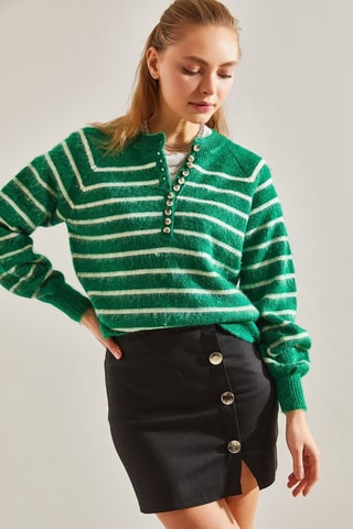 Camisola - Verde - Branco e verde
