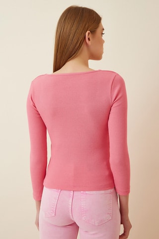 Camisola - Azul-marinho - Rosa