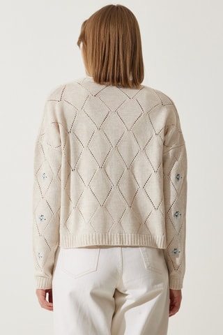 Cardigan - Nude