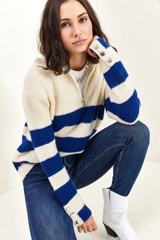 Camisola - Azul - Branco e azul