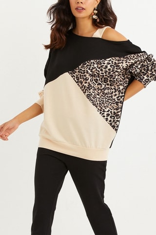 Blusa - Camel e preto - Camel e preto