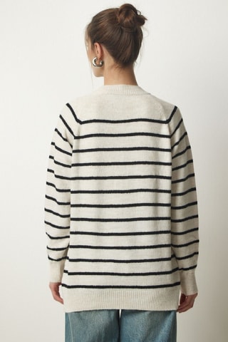 Camisola - Bege - Bege e preto
