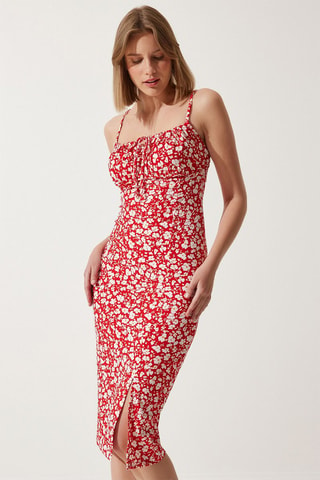 Vestido justo - Vermelho - Vermelho