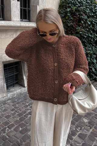 Cardigan - Marrone