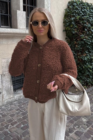 Cardigan - Marrone