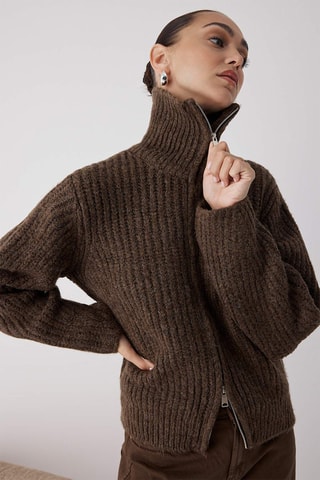 Cardigan - Marrone