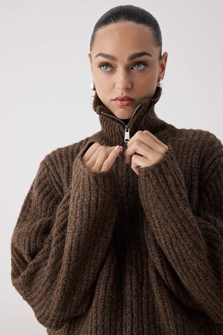 Cardigan - Marrone