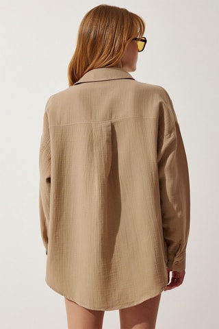 Camisa - Branco - Bege
