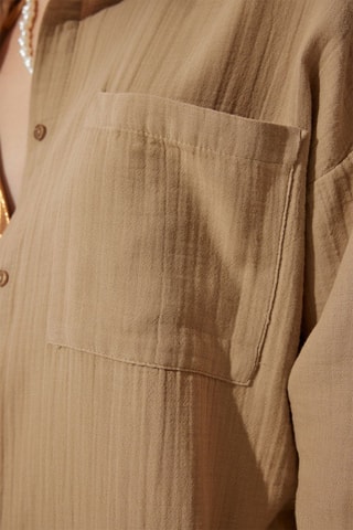 Camisa - Branco - Bege
