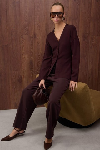 Cardigan - Marrone