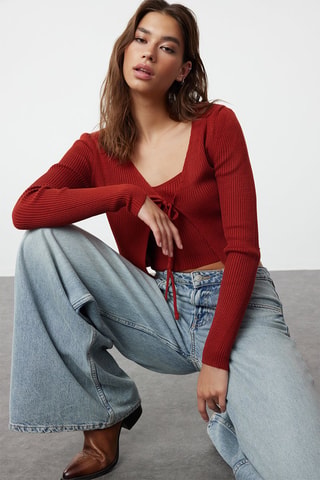Cardigan - Rosso