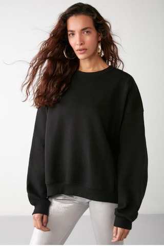 Sweat oversize - Preto - Preto
