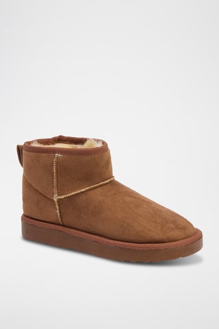 Botins forrados - Preto - Castanho