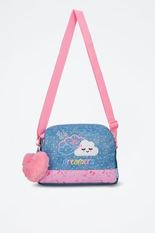 Borsa a tracolla - Blu e rosa