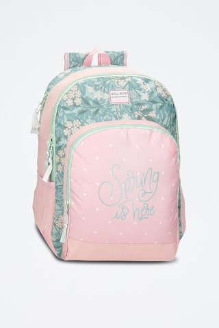 Zaino - Bianco, blu, verde e rosa