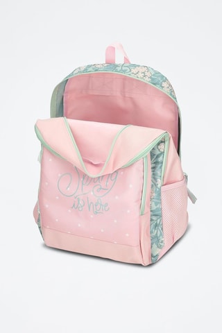 Zaino - Bianco, blu, verde e rosa
