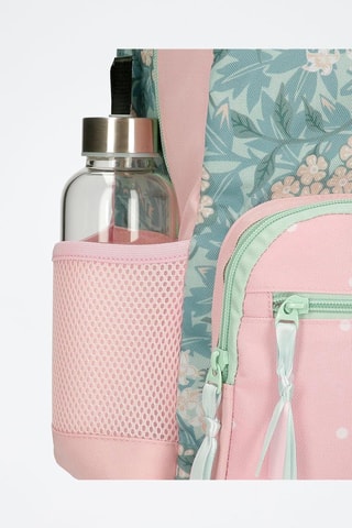Zaino - Bianco, blu, verde e rosa