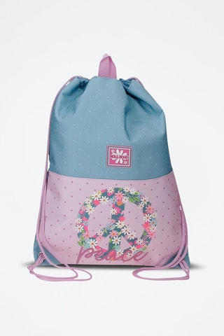 Zaino - Blu, verde e rosa