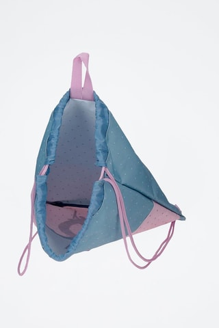 Zaino - Blu, verde e rosa