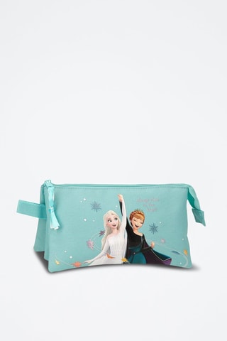 Astuccio Elsa e Anna Frozen Disney - Bianco, nero e blu