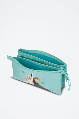 Astuccio Elsa e Anna Frozen Disney - Bianco, nero e blu