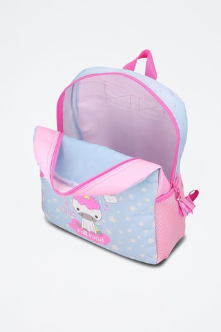 Zaino - Bianco, blu e rosa