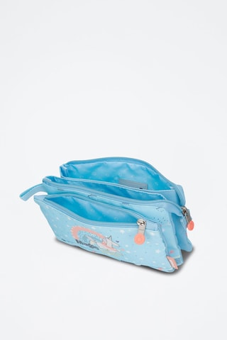 Astuccio - Bianco, blu e rosa